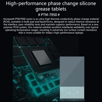 PTM7950 terminis padas, nešiojamojo kompiuterio fazės keitimas silikono tepalo padėklas, CPU GPU pasta