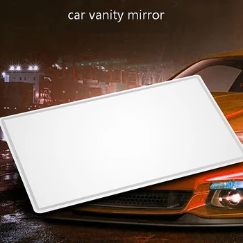 Automobilinis kosmetinis veidrodis Nerūdijančio plieno nešiojamas nuo saulės atspalvis makiažo veidrodis Automatinis skydelis HD kosmetiniai veidrodžiai Universalus automatinis dekoravimas