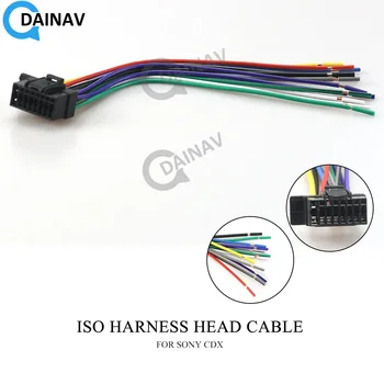 15-010 Automobilio ISO diržų galvutės kabelis SONY CDX - stereofoninio radijo laido adapterio kištuko laidų jungties kabeliui