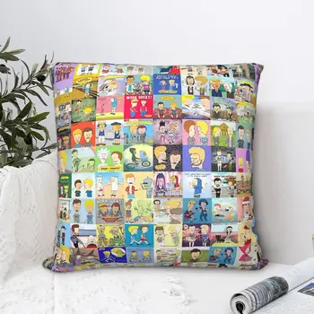All Moments Polyester Cushion Cover Beavis and Butt Head Televizorius sofos kėdės dekoratyviniam Kawaii pagalvės užvalkalui