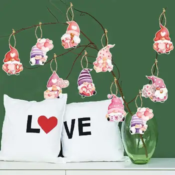 Dekoratyviniai daiktai namams Gyvybinga Valentino diena Nykštukų pakabos Akį traukianti šventinė dekoracija Valentino lentynoms