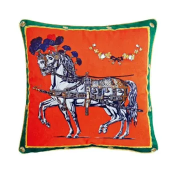 Euro Design Cojines Decorativos Para Sof *Moterų geometrinio arklio prekės ženklas Nordic Cushion Cover Royal Luxury Throw Pillow Cover