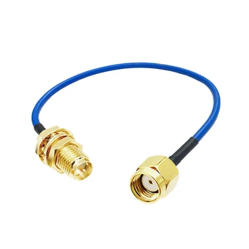 1Pcs RG402 RP SMA Female to RPSMA male Feeder Connector Extension Coaxial Cable 1M 2M 3M Low Loss RF Test Cord
