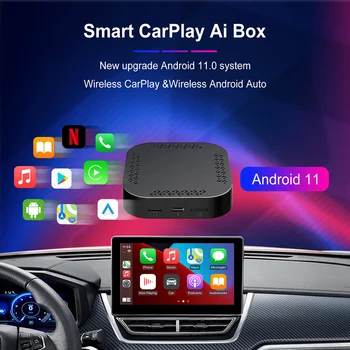 CarPlay AI Box 32G Android 11.0 CarPlay palaikymas Belaidis 