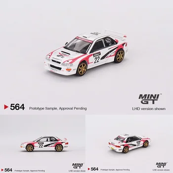 MINIGT 564 Sandėlyje 1:64 Impreza WRC98 1999 Rally Tour De Corse #22 Diecast Diorama automobilių modelių kolekcija Miniatiūriniai Carros žaislai