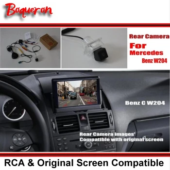 Automobilio galinio vaizdo kamerų komplektai, skirti Mercedes Benz C klasei W204 2007 ~ 2014 / Back Up Reverse Camera / RCA & Original Screen