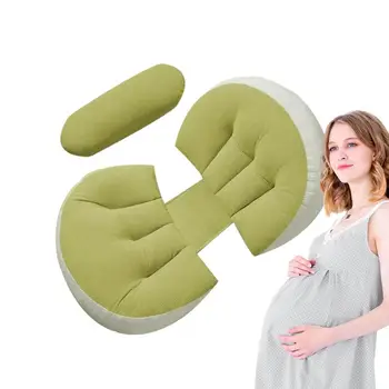 Nėštumas Kūno pagalvė Patogi jūros kriauklės formos juosmens pagalvėlė Pilvo atrama 30 laipsnių motinystės pagalvė nėštumo pusei