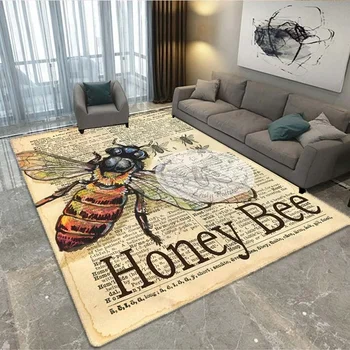 Svetainė ir miegamasis kilimas Bitė 3D spausdinta svetainė kilimas kilimas namų dekoras gimtadienio dovana namų kilimas miegamojo dekoras