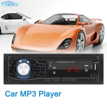 12V Autoradio 12 Pin FM AUX TF USB BT palaikymas 1 Din Auto priedai Radijo garso automobilio MP3 grotuvas Mėlynas foninis apšvietimas