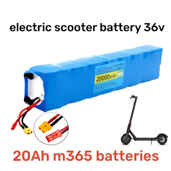 36V 20Ah 18650 Ličio baterija 10s3p 20000mAh 250w-500w Tos pačios durys 42V elektrinis paspirtukas M365 Maitinimo baterija su baterija