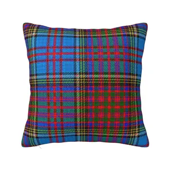 Šiaurės šalių geometrinis pledas Clan Tartan sofos pagalvėlės užvalkalas Aksominis mėtomas pagalvės dėklas Namų dekoras