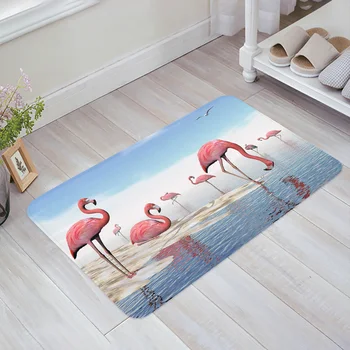 paplūdimys Flamingo virtuvės grindų kilimėlis Svetainės dekoras Kilimas Pagrindinis Prieškambaris Įėjimo duryskilimėlis Balkono durys Durys Neslystantis kilimėlis
