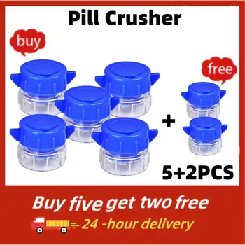 Pill Crusher Pro Kids Suaugusiųjų tablečių pulverizatoriaus tablečių malūnėlis Medicinos skaldytuvas miltelių trupintuvas su laikymo dėžute namams lauke