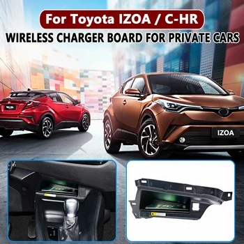 Belaidis automobilinis įkroviklis, skirtas Toyota C-HR IZOA indukcinio įkrovimo padėklo telefono laikiklio CHR priedams 2021
