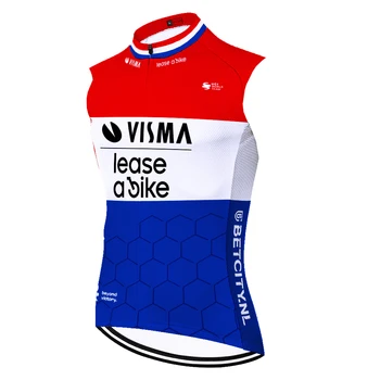 2024 JUMBO VISMA Berankovė Equipamento Camisa nepralaidi vėjui Verano dviračių marškinėliai Maillot Hombre Ciclismo Masculino Ciclismo