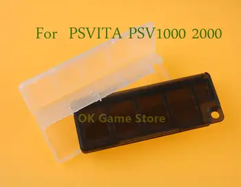 10vnt/lot 10 in 1 kieta plastikinė atmintis žaidimų kortelės Saugojimo apsauginės dėžutės dėklo laikiklis, skirtas Sony Psvita PS Vita PSV 1000 2000 Slim