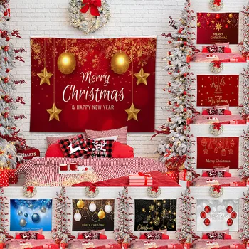 Naujas kalėdinis gobelenas Linksmų Kalėdų mados siena Kabantis fonas Miegamasis Svetainės dekoravimas Pakabinamas audinys