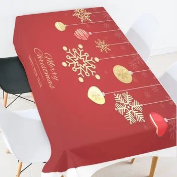 Santa Briedžių staltiesė Snaigė eglutės staltiesė Kalėdinė staltiesė Naujųjų metų šventinės dekoracijos