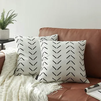 Geometrinė pagalvėlė Aksominis užvalkalas Pagalvės sofai Sofos lovos dekoras Šiaurietiškas dekoratyvinis pagalvės užvalkalas Boho stiliaus pagalvėlės svetainei
