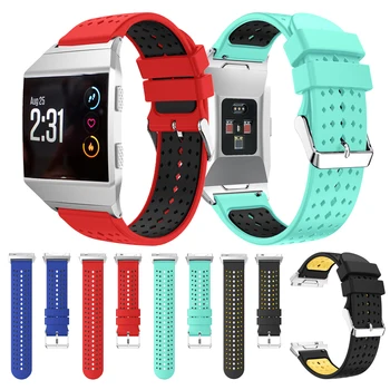 Soft Silicone Sport Watch Bands Apyrankė, skirta Fitbit Ionic Smart Watch dirželio juostos reguliuojamiems pakaitiniams banglenčių priedams