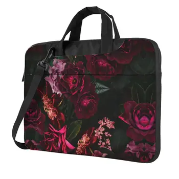 Laptop Bag Flower Rose Protective Notebook Pouch Beauty Modern Retro for Macbook Air Acer Dell 13 14 15 Kawaii kompiuterio dėklas