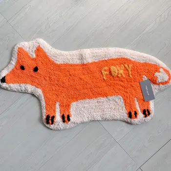 Medvilninis vaikų kambarys Grindų kilimėlis Animacinis filmas Gyvūnų kilimėlis