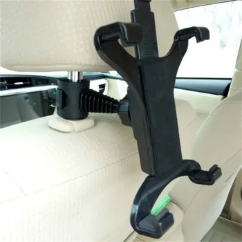 Universalus galvos atramos atlošas Tablet Car Mount 360 besisukantis laikiklis išmaniųjų telefonų planšetiniams kompiuteriams GPS navigacijos įrenginiai reguliuojamas