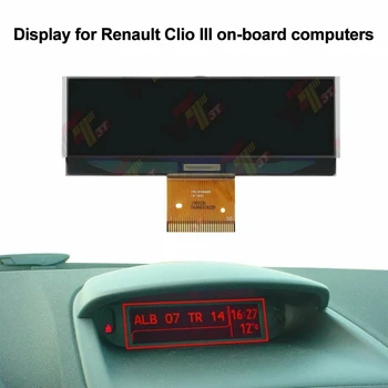 Prietaisų skydelio LCD ekranas Renault Clio III borto kompiuteriams 3231967