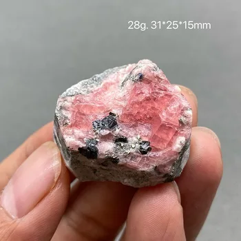 100%Natūralaus kvarco rodochrozito ir purpurinio mineralinio kristalo pavyzdys iš Guangxi provincijos, Kinija