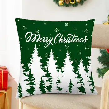 Miegamojo pagalvėlės dėklo pagalvės užvalkalas Energinga snaigė Briedis Spausdinti Kalėdinis pagalvės užvalkalas Paslėptas užtrauktukas Kvadratinis Mesti pagalvėlė sofai