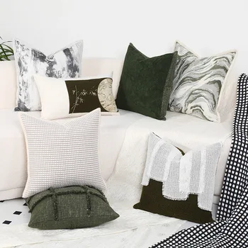 Sofa pagalvės užvalkalas Madingas namų dekoratyvinis pagalvėlės užvalkalas minkštas be šerdies audinio Modernus paprasto stiliaus didmeninė prekyba 45*45cm