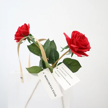Dirbtinė vienos rožės Valentino dovana Pagrindinis langas Ekranas Vestuvių viešbutis Gimtadienio vakarėlis 