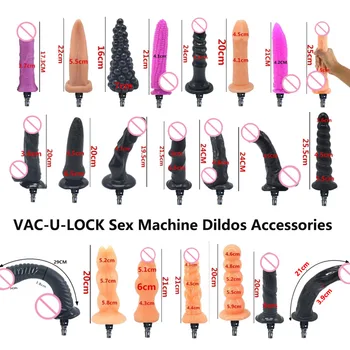 Lifelike Dildo su Vac-u-Lock sąsaja Sekso mašinos masažo priedai Tikroviški analinės varpos sekso žaislai moterims ir poroms