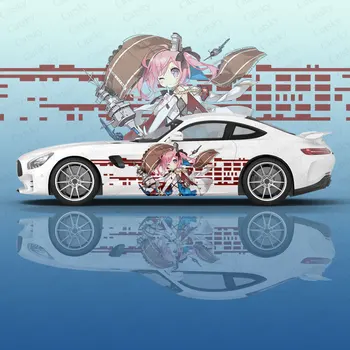 Azur Lane Saratoga anime Car Decal apsauginė plėvelė Vinilo šoninė grafinė plėvelė Priedai Itache custom Car Decal lipdukas
