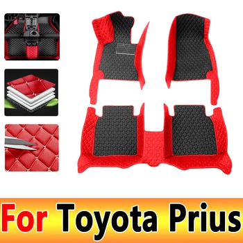 Automobiliniai grindų kilimėliai Toyota Prius 2012 2013 2014 2015 2016 2017 Custom Auto Foot Pads Automobilių kilimų dangčio interjero aksesuarai