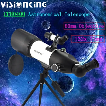 Visionking 80400 Refraktorius Astronominis teleskopas Profesionalus 132x priartinimas HD Dangaus mėnulio stebėjimas Naktinis matymas Kosminė visata