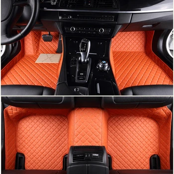 Individualūs automobilių grindų kilimėliai Lexus RX RX300 RX350 RX400h RX450h 2007-2015 metų dirbtinės odos kilimas Salonas Automobilių aksesuarai