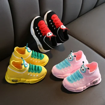 Baby Running Sneakers Unisex Girls Boys Sport Stretch Mesh Shoes Cartoon Infant Kids Fashion Comfort tenis infantil menino
