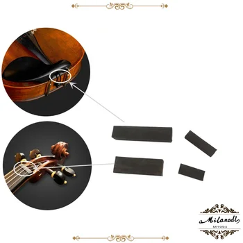 5vnt Aukštos kokybės medžiaga Indoneziečių A klasės juodmedis medžio smuikas alto violončelė Riešutų smuikas Balnas, smuiko furnitūros dalys Priedai