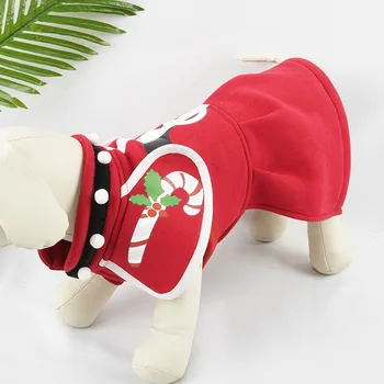 Šunų drabužiai Naujas ruduo ir žiema Kalėdinis apsiaustas Naminių gyvūnėlių drabužiai Katės Kalėdų raudonas apsiaustas Naminių gyvūnėlių reikmenys Produktai Princesės apsiausto suknelė