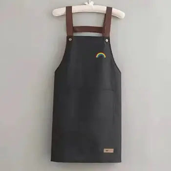 Neperšlampamos namų virtuvės prijuostės Šefo aliejui atsparios valgomojo prijuostės Suaugusiųjų seilinukai Restorano uniforma