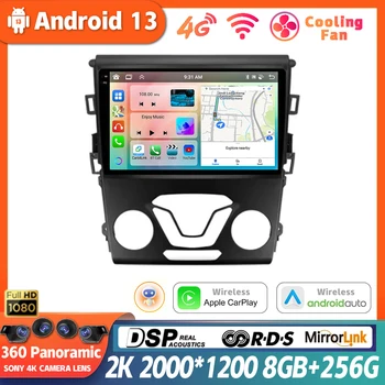 9Inch Android 13 radijo grotuvas, skirtas Ford Mondeo 5 Fusion 2012 - 2019 GPS ekranas WIFI Touch Head Unit Car Multimedia Serero Auto