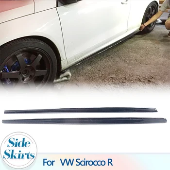 Automobilių lenktynių šoninių sijonų prijuostė Volkswagen VW Scirocco R GTS 2009-2016 Anglies pluošto automobilio durelių buferio šoninių sijonų prailginimai