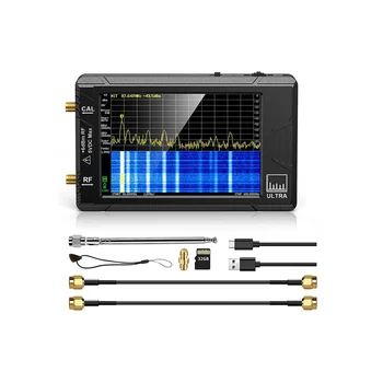Ultra 4Inch spektro analizatorius Rankinis TINY SA dažnių analizatorius 100KHz-5.3GHz Pridėti 32GB kortelių tinklo testerį