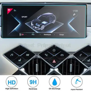 Automobilio apsauginis grūdinto stiklo ekrano lipdukas, skirtas DS 3 Crossback 10,1 colio informacijos ir pramogų 2019 2020 m. automobilio GPS navigacijos radijas