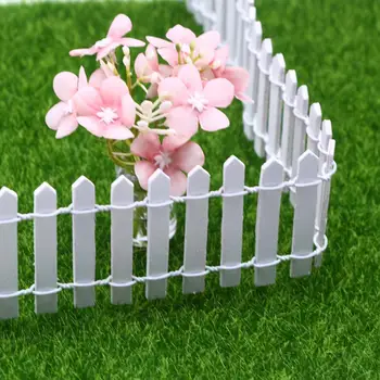 Lėlių namelio augalų tvora Žavinga miniatiūrinė pasakų sodo tvora Kaimiška sodybos dekoracijos lėlių nameliams 