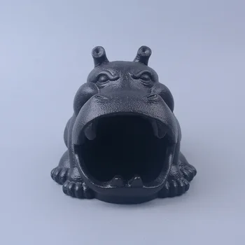 Porcelianas Didžioji burna Hippo keramikos peleninė Keramikos animacinis filmas Hippo Anti-fly Peleninė Peleninė Gyvūno forma Peleninė Cigaras Peleninės