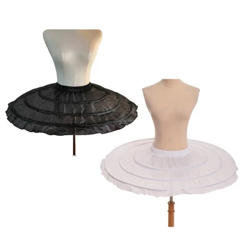 Moterys Crinoline Petticoat su lankais Full Slip apatinis sijonas Cosplay kostiumas
