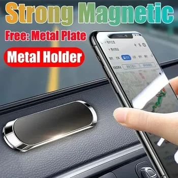 Juostelė Magnetinis laikiklis Stovas Magnetas Mobiliųjų telefonų laikiklis Automobilio magnetinis automobilinis telefono laikiklis, skirtas iPhone 12 Pro Max Samsung Xiaomi Huawei