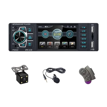 Single Din Car Stereo Bluetooth 3.8Inch IPS Screen FM radijo imtuvas su dvigubu USB / AUX-In / TF kortelės prievadu / mikrofonu